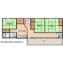 田畑駅 徒歩18分 1-2階の物件間取画像